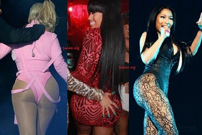 Beyonce, Blac Chyna and Nicki Minaj  in hot butt show off