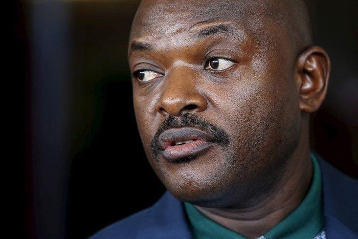 Burundi's President Pierre Nkurunziza speaks during a news conference in Bujumbura, Burundi, May 17, 2015. REUTERS/Goran Tomasevic