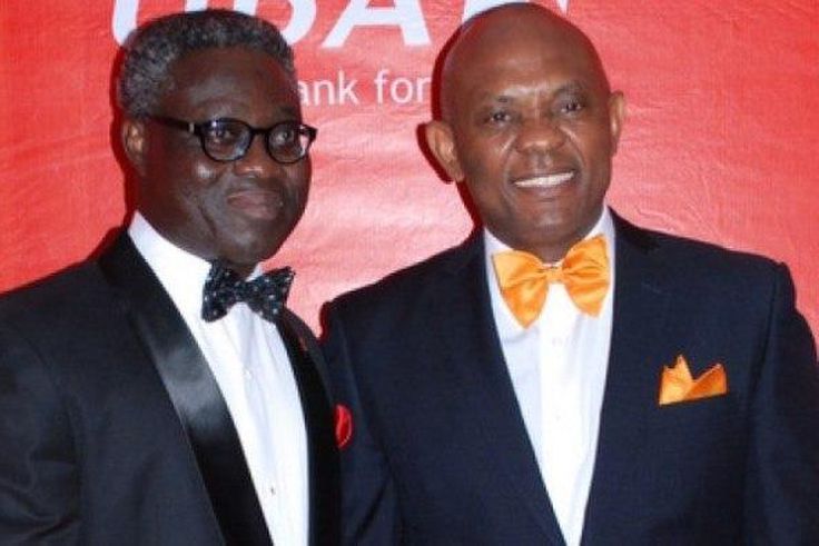 Phillips Oduoza, MD/CEO UBA, and Tony Elumelu, Chairman, UBA