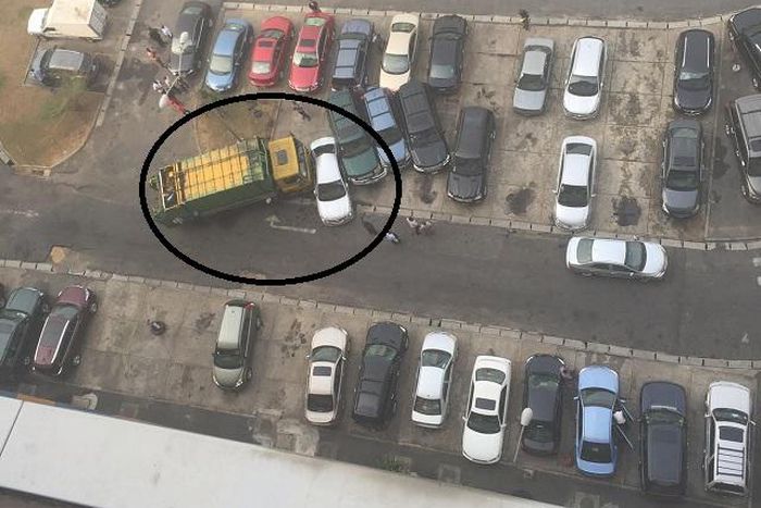 The scene of the accident