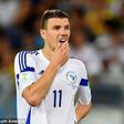 Edin Dzeko rues a lost chance in Bosnia Herzegovina's loss to Nigeria at the 2014 World Cup