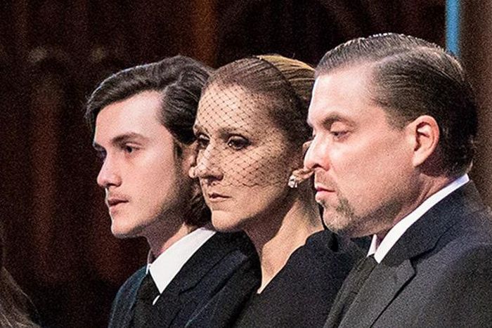 Celine Dion's husband's memorial photos