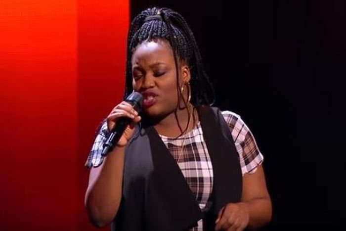 Lola Arisekola on The Voice stage