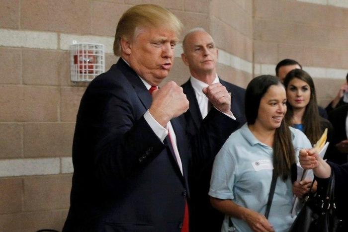 Trump's third straight win has rivals looking for answers