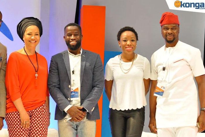 Tomi Ogunlesi, Group Corporate Brand Mnager Interswitch; Nike Ogunlesi,Founder and Chief Responsibility Officer Ruff 'n' Tumble; Remi Dada, Lead Product Markeing Manager, Google; Ebi Atawodi, GM Uber; and Debola Willams co-founder Red Media Africa at t...