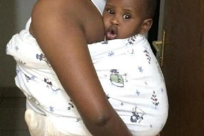 A loving father doing the duties of a mother