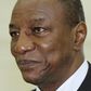 Guinea's President Alpha Conde arrives for a meeting with Cambodia's Prime Minister Hun Sen at the Council of Ministers in Phnom Penh May 25, 2012. REUTERS/Samrang Pring
