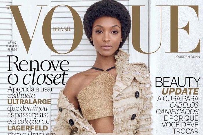 Jourdan Dunn for Vogue Brazil February 2016 cover