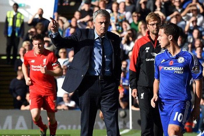 Jose Mourinho and Eden Hazard