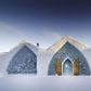 Iconic seasonal hotel made of ice and snow