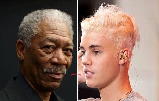 Morgan Freeman, Justin Bieber