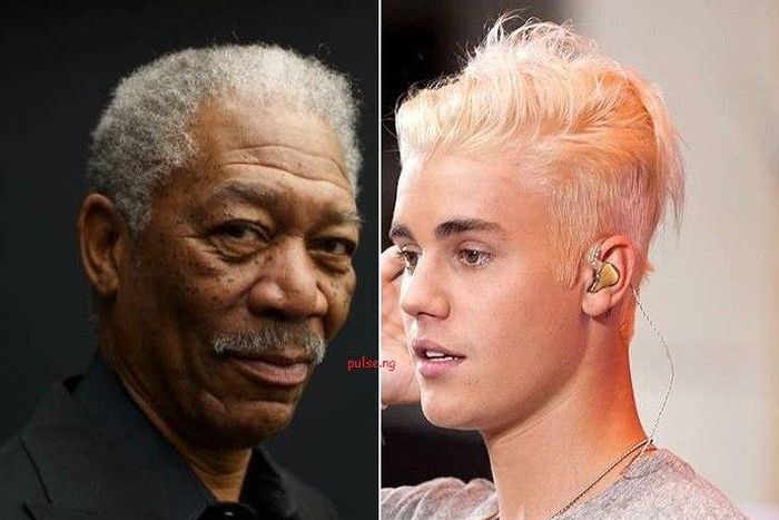 Morgan Freeman, Justin Bieber