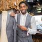 Tinie Tempah wearing tweed