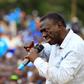 Uganda's leading opposition presidential candidate Kizza Besigye of the Forum for Democratic Change (FDC) party campaigns in Jinja industrial town, in eastern Uganda February 12, 2016, ahead of the Feb. 18 presidential election. REUTERS/James Akena