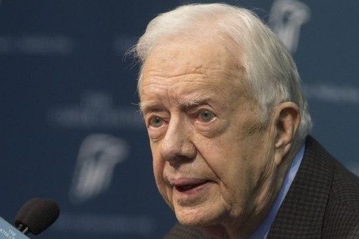 Former President Jimmy Carter says cancer gone from brain