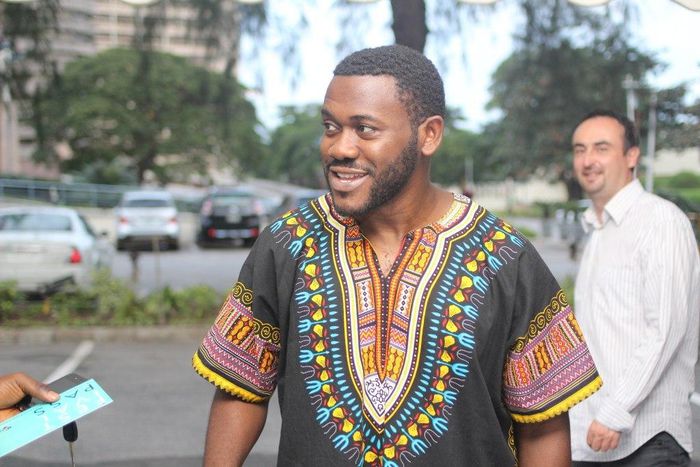 Deyemi Okanlawon on the first day of Lights, Camera Africa!!!