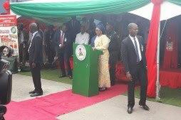 Aisha Buhari, wife of the President at the launch