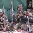 Boko Haram leader, Abubakar Shekau with some of his fighters