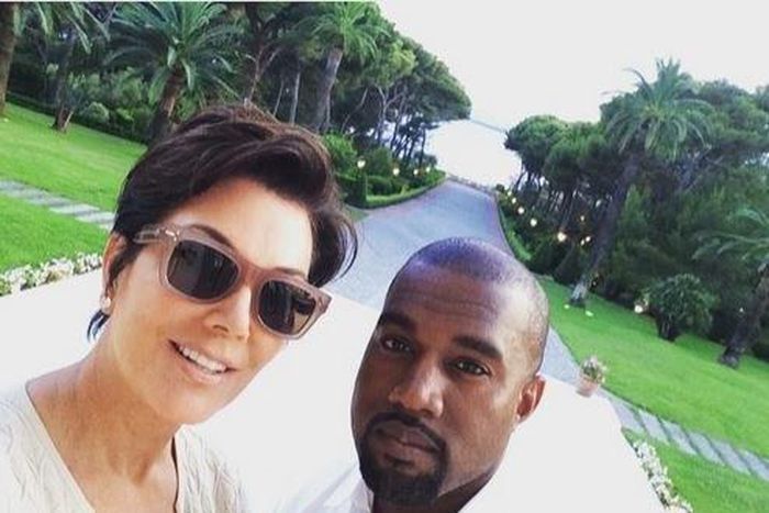 Kris Jenner and Kanye West