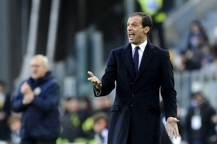 Juventus' coach Massimiliano Allegri reacts    REUTERS/Giorgio Perottino