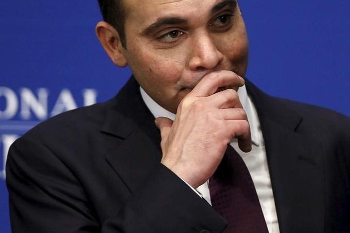 Jordanian Prince Ali bin al-Hussein listens to a question at the National Press Club in Washington December 4, 2015.  REUTERS/Gary Cameron