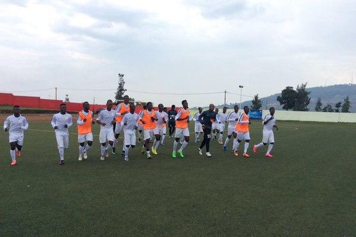 Super Eagles Team B in training ahead of their first game at 2016 CHAN