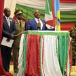 Burundi's President President Pierre Nkurunziza delivers his speech after being sworn-in for a third term following his re-election at the Congress Palace in Kigobe district, Bujumbura, August 20, 2015. REUTERS/Evrard Ngendakumana