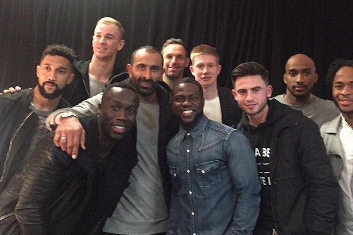 Manchester City players attend Kevin Hart show