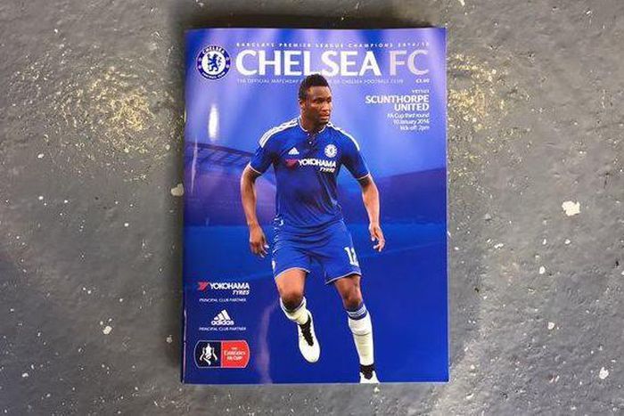 John Obi Mikel makes cover of Chelsea FA Cup matchday programme
