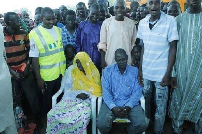 Abba and Halima on their wedding day