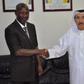 EFCC boss, Ibrahim Magu and the UAE Ambassador to Nigeria, Mahmud Muhammad Al-Mahmud, at the diplomat's Abuja office on February 3, 2016.