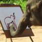 Elephant goes viral after painting a self-portrait