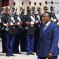 Congo"s Republic President Denis Sassou-Nguesso arrives for a meeting at the Elysee Palace in Paris, France, July 7, 2015.