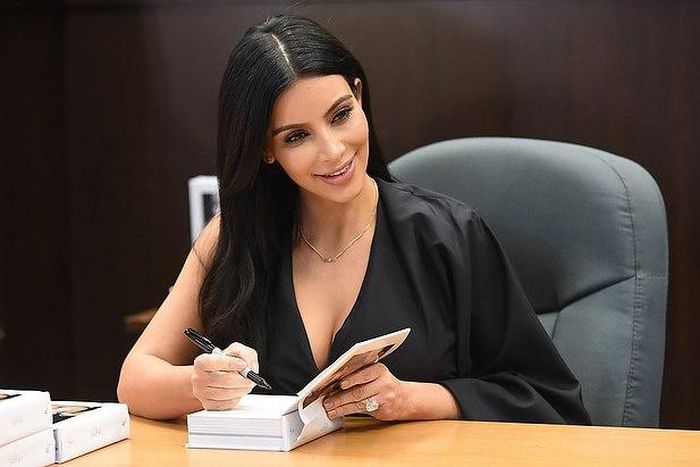 Kim Kardashian at a book signing event