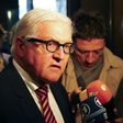 German Foreign Minister Frank Walter Steinmeier talks to the media upon his arrival in a hotel before a meeting in Vienna, Austria October 30, 2015.