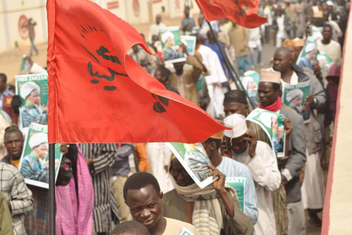Shiite followers protesting