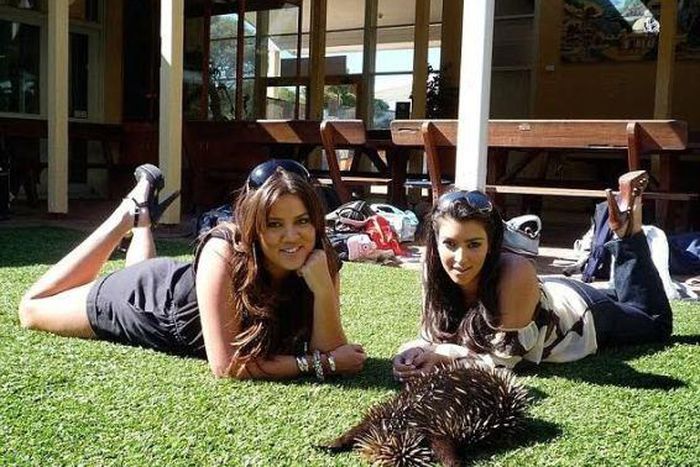 Kim Kardashian in Australia back in 2008