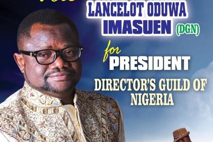 Lancelot Imaseun's DGN president campaign poster