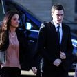 Adam Johnson and his girlfriend Stacey Flounders arrive Bradford Crown Court on 10/02/2016