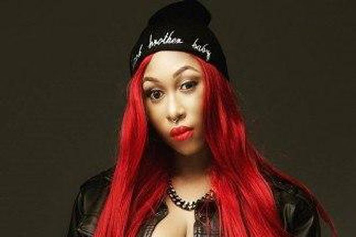 Cynthia Morgan loves her red hair and nose ring