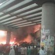Fire breaks out in Kano's Singer Market on February 18, 2016