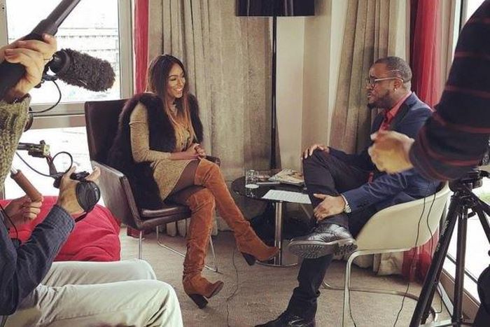 DJ Cuppy during an interview in London.