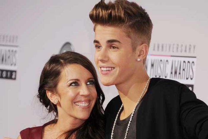 Justin Bieber and mother,Pattie Mallett