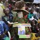 Supporters take part in a rally campaigning for Lionel Zinsou, Benin's Prime Minister and presidential candidate, in the Djeffa district near Cotonou, Benin, March 3, 2016. Picture taken March 3, 2016. REUTERS/Akintunde Akinleye