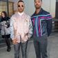 Michael B. Jordan and Lewis Hamilton at Louis Vuitton show