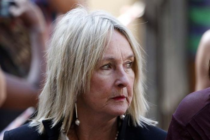 June Steenkamp, mother of Reeva Steenkamp, arrives at the North Gauteng High Court in Pretoria October 14, 2014. REUTERS/Mike Hutchings