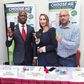 L-R:   Boni Obieze, Chief Executive Officer, Ringo Communication, Tayshira Santamaria, Executive Head of Marketing (Global), AG Mobile, and Craig Herr, Sales & Product Manager, AG Mobile, during the media launch of AG Mobile in Nigeria, Wednesday, Febr...