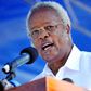 Tanzania's former Prime Minister and main opposition party CHADEMA presidential candidate Edward Lowassa addresses his final campaign rally in Jangwani playing fields on the outskirts of Dar es Salaam, October 24, 2015. REUTERS/Sadi Said