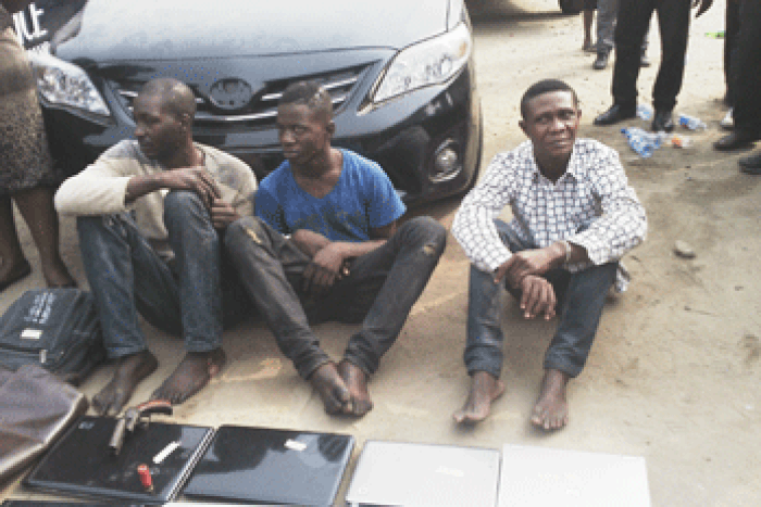 Apprehended robbery suspects