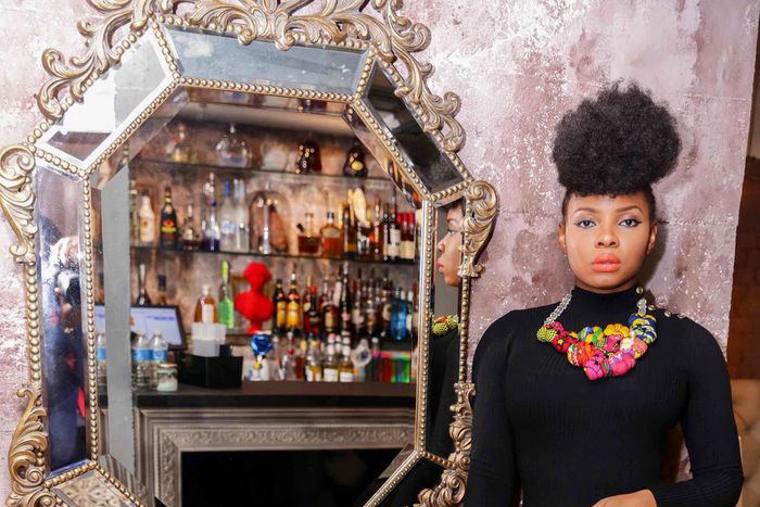 Yemi Alade at her listening party in London